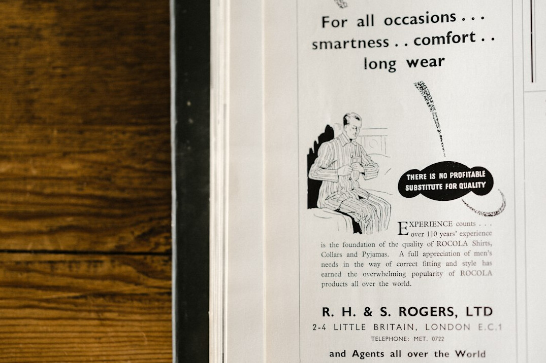 old magazine ad