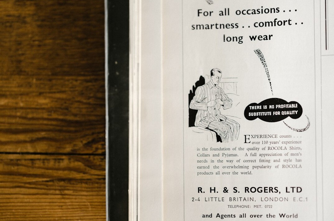 old magazine ad